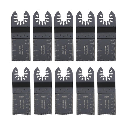 Findmall 37PC Oscillating Tool Blades Set - High Carbon Steel, Universal Quick Release, 10 Types for Wood/Metal/Plastic Compatibility with Most of Oscillating Multi-Tools