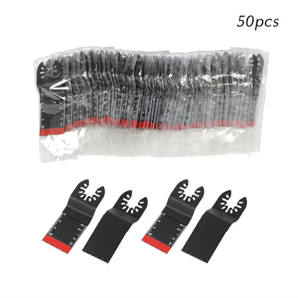 Findmall Universal Vibrating Multi Tool Blades Kits, 50Pcs Oscillating Saw Blade Set 34MM Fit for Cutting Wood, Plastic, and Metal
