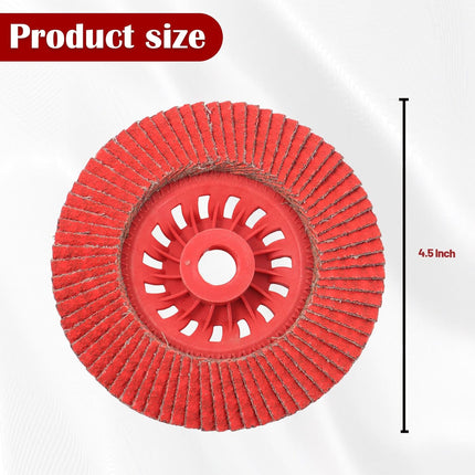 Findmall 10 PCS 4.5 Inch Ceramic Flap Discs Type 29, 40/60/80 Grit Sanding Grinding Wheels with 7/8" Arbor for Angle Grinder, Metal & Stainless Steel