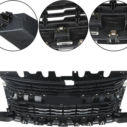 Findmall Glossy Black Front Bumper Grille Replacement for Colorado 2015-2020