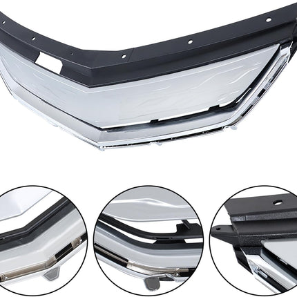 Findmall Silver Front Upper Bumper Grille Replacement for Volt 2016-2019 23289638
