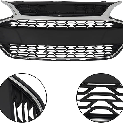 Findmall Black Front Upper Bumper Grille Assembly Replacement for Spark 2019-2022 42687998