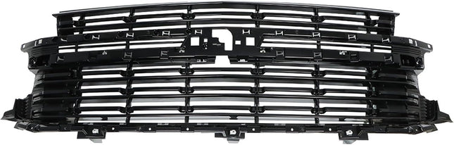 Findmall Front Upper Grille with Glossy Black Trim Replacement for Tahoe and Suburban 2021-2022