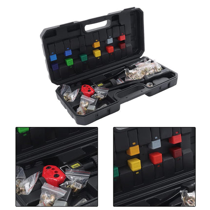 Findmall 16-inch Rivet Nut Tool Set, Includes 13 Metric and Imperial Shanks | 150-Piece Combination Set Includes Rivet Nuts and Riveters, Portable Storage Case for Automotive and Industrial Fastening