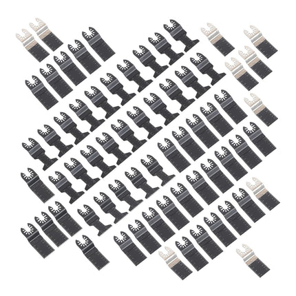 Findmall 60-Piece Oscillating Tool Blades Kit – Multi-Material Cutting Set with Fine, Bimetal and General Use Blades (35mm, 45mm) Constructed from High-Carbon Steel