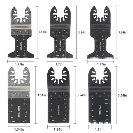 Findmall 48PCS 1-3/8 Inch and 1-3/4 Inch Standard Oscillating Saw Blade Made of Steel Fit for Wood Metal or Soft Metal Cutting Plastic Cutting