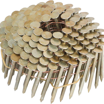 Findmall 15-Degree Galvanized Coil Roofing Nails, 0.120" Large Head Wire Collated Nails for CRN45 Coil Nail Gun