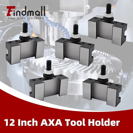 findmall 5Pcs AXA 250-102 Tool Holder AXA 102 Quick Change Tool Post Holder Fit for Swing 12 Inch AXA Tool Holder