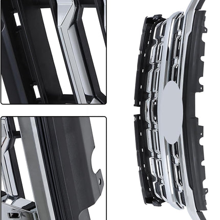 Findmall Chrome Front Upper Grille Replacement for Silverado 1500 LTZ 2022-2024