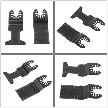 Findmall Universal Vibrating Multi Tool Blades Kits, 50PCS Oscillating Saw Blade Set Fit for Cutting Wood, Plastic, and Metal
