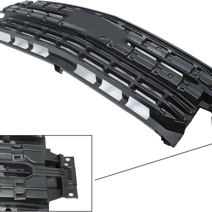Findmall Black Front Bumper Grille Replacement for Silverado 1500 2019-2022