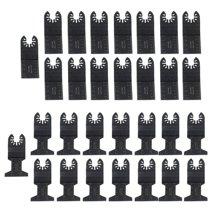 Findmall 30-Piece Set of Steel Oscillating Multi Tool Saw Blades Set Oscillating Saw Blades Fit for Cutting Wood, Plastic, and Metal