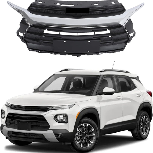 Findmall Chrome Front Upper Bumper Grille Replacement for Trailblazer 2021-2023