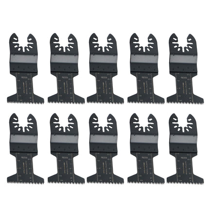 Findmall 20Pcs Oscillating Saw Blade Long Sawtooth Curved Tooth Oscillating Saw Blades Set Fit for Cutting Wood, Plastic, and Metal