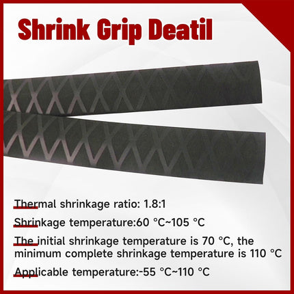 Findmall Heat Shrink Wrap Tubing 39"&64" Lengths for Rod Grips