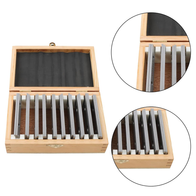 Findmall 10 Pair 1/8" x 4" Precision Steel Parallel Set with 1-2-3 Blocks, Hardened Tool Steel Machinist Gauge Set, 0.0003" Parallelism for Milling & Inspection