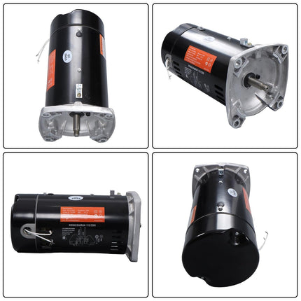 Findmall USQ1052 Swimming Pool Pump Motor, 1/2HP Square Flange Pool Motor