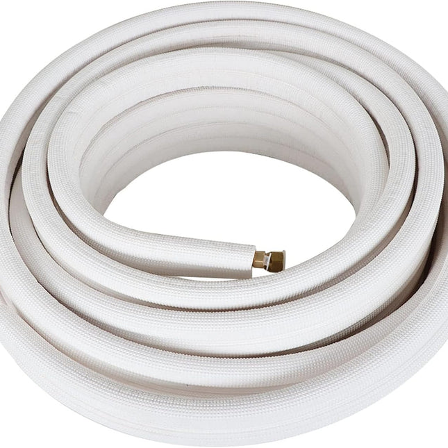 Findmall 50FT Air Conditioning Tubing Hose Extension 1/4 and 3/8 Inch Insulated Copper Hoses Fit for Mini Split Air Conditioner