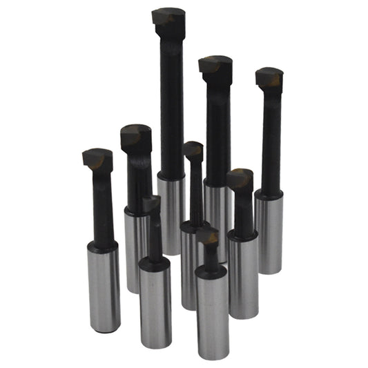 NEW 9 pcs 1/2" Boring Bar Set C6 Carbide Tipped Bars 1/2" Shank Lathe Tool