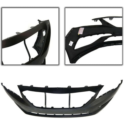 Findmall Primed Front Bumper Cover Replacement for 2015-2017 Hyundai Sonata SE, HY1000205, 86511-C2000