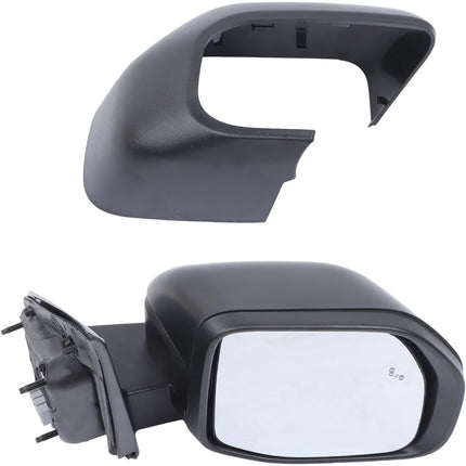Findmall Power Heated Mirror Passenger Right Side Replacement for Maverick 2022-2024 Replacement for NZ6Z17682K Textured Black w/Blind Spot Detection Electric 5-Pin