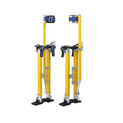 findmall 24"-40" Drywall Stilt Adjustable Aluminum Tool Stilt For Painting Taping Yellow