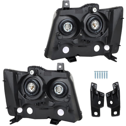 Findmall Headlight Assembly Replacement for Avalanche Tahoe Suburban Chrome