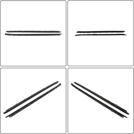 Findmall Window Sweep Weatherstrip Kit for 1984-1989 Chevrolet Corvette, 4-Piece