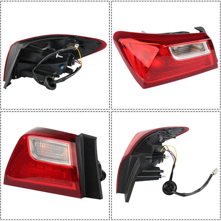 Findmall Outer Tail Light Assembly for 2016–2021 Chevrolet Malibu Rear Left Driver Side, Replaces GM2804122
