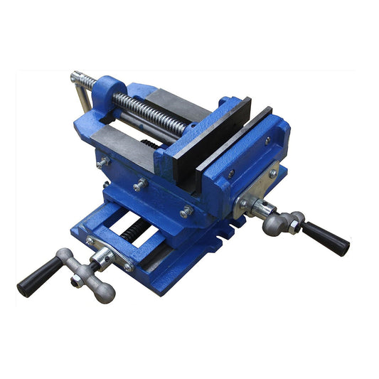 findmall 5 Inch Cross Slide Drill Press Vise Heavy Duty Benchtop Compound Cross Slide Vise Drill Press X-Y Compound Vise Fit for CNC Milling Machine, Drilling Machine and other Mechanical Equipment