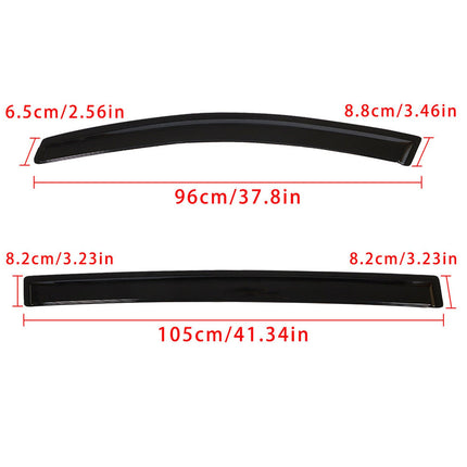 Findmall Side Vents Window Visor Rain Guards Wind Deflectors Replacement for 2011-2017 Honda Odyssey