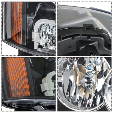 Findmall Headlights Front Head Lamps Replacement for 2007-2014 Avalanche Suburban Tahoe Headlight Assembly Pair Driver and Passenger Side