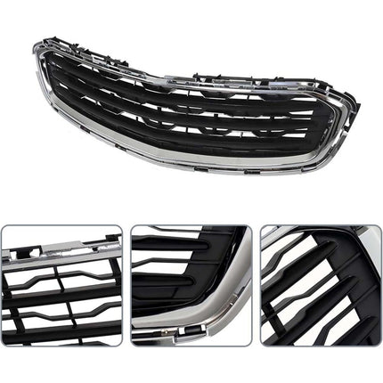 Findmall 2-Piece Chrome Front Upper and Lower Grille Set Replacement for Cruze 2015