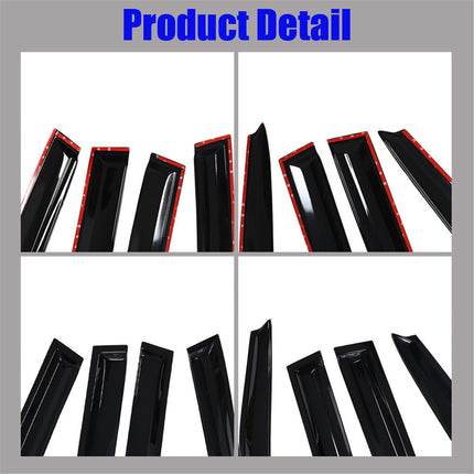 Findmall Side Window Visor Vent Rain Guard Deflector Replacement for 2001-2007 Toyota Highlander