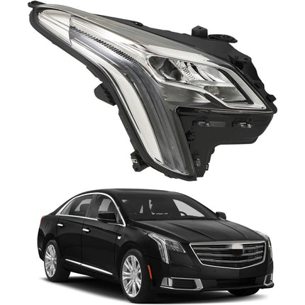 Findmall Passenger Side Headlights Assembly with DRL Replacement for XTS 2018 2019 Housing Black Lamp RH 1PC 84469440 GM2503480