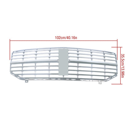 Findmall Front Upper Mesh Grille for 2007-2014 Lincoln Navigator, Chrome