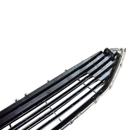 Findmall Black Front Bumper Grille with Chrome Horizontal Bars Replacement for Mondeo 2019-2020