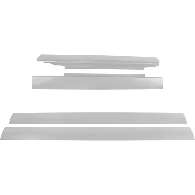 Findmall 4-Piece Outer Rocker Panel Set for 1996-2014 Chevrolet Express GMC Savana, Silver