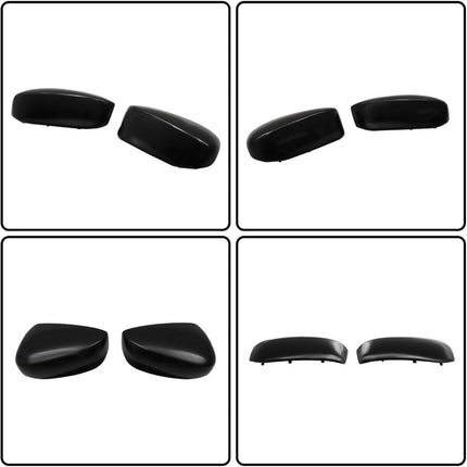 Findmall Rearview Mirror Cover Cap Car Side Door Replacement for Accord 2008-2012 Glossy Black Driver Passenger Side 2Pcs