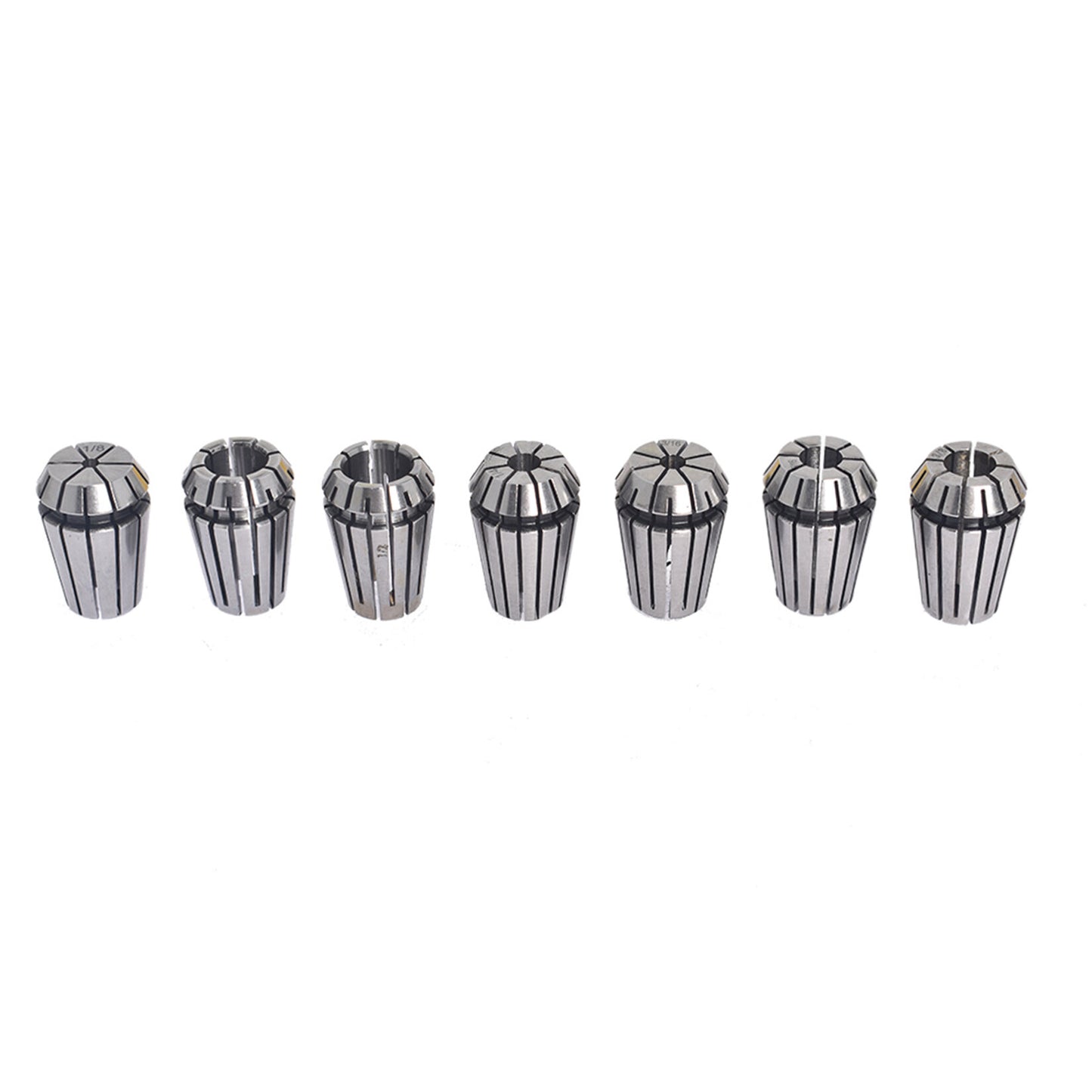 findmall 7Pcs ER20 Spring Collet Set 1/8 -1/2 for CNC Milling Lathe Tool Workholding Engraving Machine