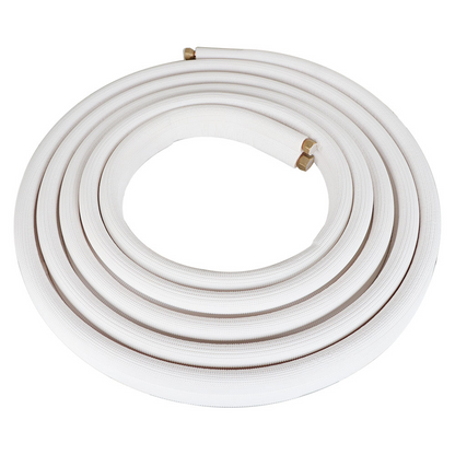 findmall 25FT Air Conditioning Copper Tubing Hose Extension 3/8" and 5/8" Twin Copper Hoses Insulated Copper hoses Fit for Mini Split Air Conditioner