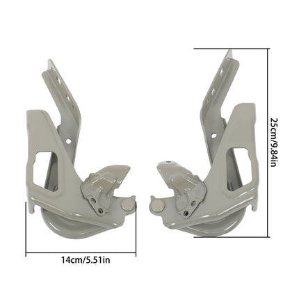 Front Left and Right Hood Hinge Set Steel Replacement for HR-V 2023-2024 Replacement for HO1236166 HO1236165