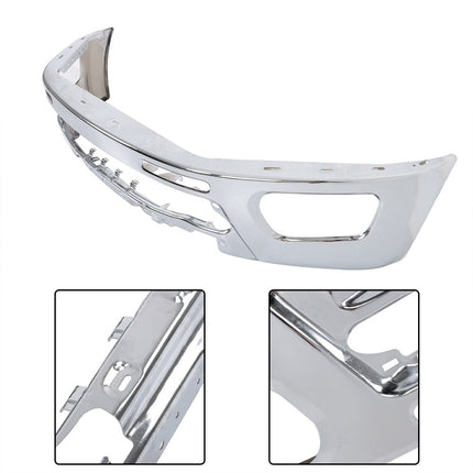 Findmall Chrome Steel Front Bumper for 2019‑2023 Ford Ranger, Replacement for KB3Z17757A, Without Parking Sensor Holes