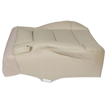Findmall Driver Side Beige Leather Seat Cover Replacement for 2002 2003 2004 2005 2006 2007 F250 F350