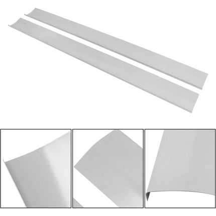 Findmall 4-Piece Outer Rocker Panel Set for 1996-2014 Chevrolet Express GMC Savana, Silver