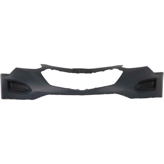 Findmall Primed Front Bumper Cover without Fog Light Holes Replacement for 2016-2017 Chevrolet Equinox, GM1014119