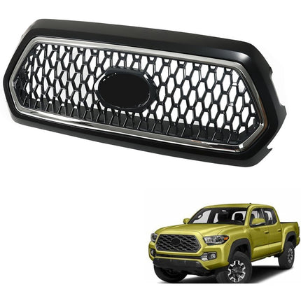 Findmall Front Upper Grille Assembly for 2016-2021 Toyota Tacoma, Matte Black