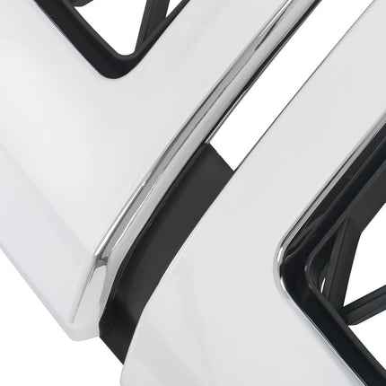 Findmall Black and Chrome Front Bumper Grille Replacement for Silverado 2500HD and 3500HD 2011-2014 20966058 GM1200639