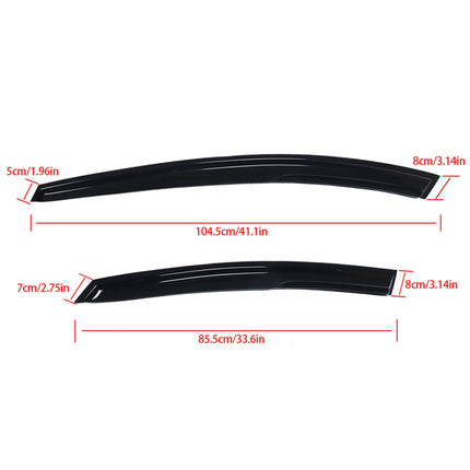 Findmall 4PCS Side Window Visor Vent Rain Guard Deflector Replacement for 2011-2016 Elantra