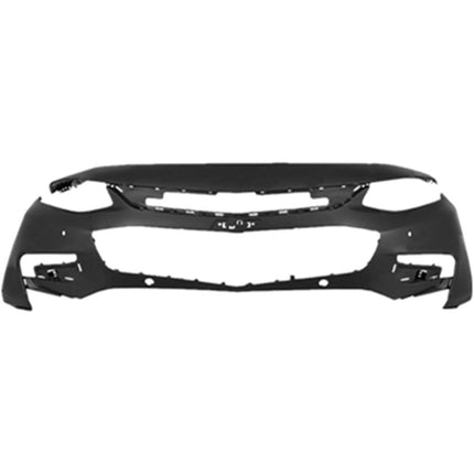 Findmall Primed Front Bumper Cover Replacement for 2016-2018 Chevrolet Malibu LT Premier without Parking Sensor Holes